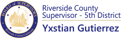 Supervisor Yxstian Gutierrez, District 5 Logo