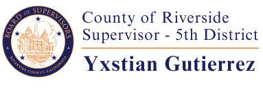 Supervisor Yxstian Gutierrez, District 5 Logo